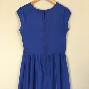 Mossimo Blue Dress with Back Zipper Detail in S